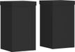 vidaXL Plantenstandaarden 2 stuks zwart 10x10x18 cm bewerkt hout