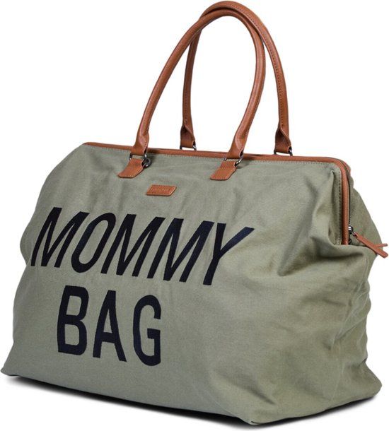 Childhome Mommy Bag - Verzorgingstas - Kaki - Schoudertas - Incl. verschoonmatras