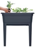 Prosperplast Hoge tuinman met dek voorsplaspast roest plastic ecoline in antraciet kleur 74.9 x 36.8 x 77.77