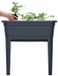 Prosperplast Hoge tuinman met dek voorsplaspast roest plastic ecoline in antraciet kleur 74.9 x 36.8 x 77.77