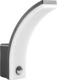 Maclean - LED Buitenlamp Wandlamp met PIR Bewegingssensor - 20W - IP65 - 2000lm - 4000K - Grijs