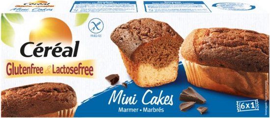 Céréal Mini Cakes Marmer Glutenvrij & Lactosevrij - 200 gr