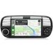 Fiat 500 (2012-2017) Android 15 Autoradio 7-pouces 2+64 Go Carplay Android Auto DAB+ GPS Bluetooth SWC DSP