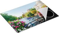 Chefcare Inductie Beschermer Amsterdamse Kanaal met Bloemen - 75x55 cm - Multicolor