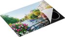 Chefcare Inductie Beschermer Amsterdamse Kanaal met Bloemen - 75x55 cm - Multicolor