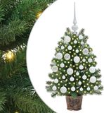 vidaXL Kunstkerstboom met 150 LED, Groen, 75 cm, PE en PVC
