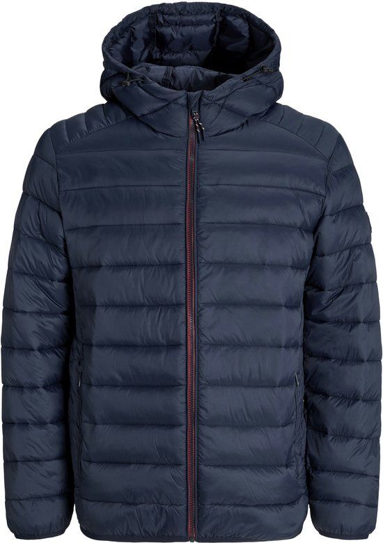 JACK&JONES JJEBRADLEY LIGHT PUFFER HOOD NOOS Men's Jacket - Sky Captain - Size S