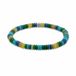 Frank 1967 7FB-0808 Kralen Herenarmband Lichtblauw/Donkergroen/Geel