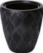Form Plastic Plantenpot/bloempot Flow - kunststof - zwart - D30 x H32 cm - met binnenpot - rond