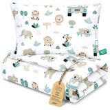 Totsy baby Afrika Kinder dekbed zonder hoes 100x135 cm - Katoenen baby deken en kussen set