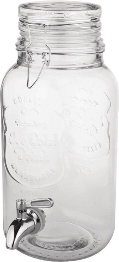 Olympia Drankdispenser Met Tekst En Klemdeksel 3,6ltr - CN680