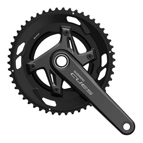 Shimano Cues Fc-u6030-2 9/10s Crankstel Zilver 172.5 mm / 50/34t