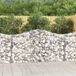 Maison Exclusive - Geknoopte gaasbakken, 14 stuks, 200x50x100/120 cm, verzinkt staal