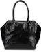LIEBESKIND BERLIN Leren Schoudertas Lack Distressed Kayla Satchel Black Zwart