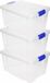 PLASTICFORTE 10x Opslagbakken met Deksel - 5 Liter - Transparant - Kunststof - 29 cm