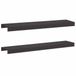 vidaXL Afdekprofiel voor tuinranden - 2 st - 100 x 20 x 5 cm - Staal - Zwart