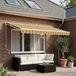 Maison Exclusive - Housse de remplacement pour parasol, 6x3,5 mètres, rayé vert-jaune