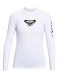 Roxy Whole Hearted UV Rashguard Dames Lange Mouw Bright White L