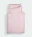 Bianca Plain Dyed Cotton Percal Pink 200 TC Duvet Cover Set 160 x 220 cm - 50 x 80 cm