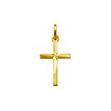 Lucardi Unisex Zilveren goldplated hanger kruis