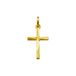 Lucardi Unisex Zilveren goldplated hanger kruis