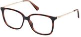 Max &co MO5104 Dark havana Vierkant Kunststof/Carbon Brilmonturen Vrouwen