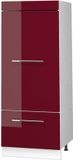 Vicco Opbergkast Fame-Line, Bordeauxrode hoogglans/Wit, 60 cm