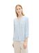 Tom Tailor Blouse met streepmotief - Maat 44 - offwhite blue vertical stripe
