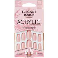 Elegant Touch Luscious Lychee Acrylic False Nails - 24 stuks