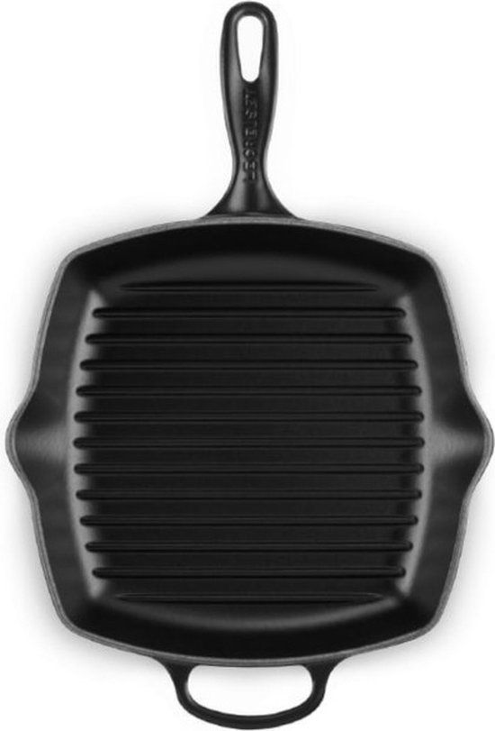 Le Creuset Gietijzeren Grillpan - 26cm - Mat Zwart