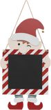 Konges Sløjd Fééric Lights and Christmas Elfjes Krijtbord Hanger - Décoration de Noël - 28x50cm - Rouge/Blanc