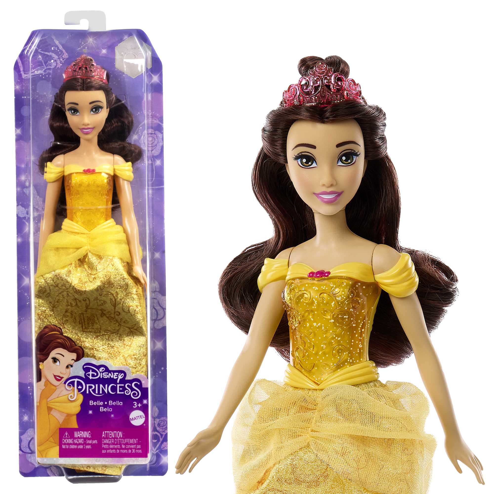 Mattel Disney Prinses Belle Pop - Geel - Modepop - Meisjes - 3+ Jaar