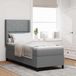 Maison Exclusive - Lit boxspring avec coussins, gris clair, 200 x 80 cm, rembourré