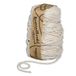 Halbach Seidenbänder gerecycled katoenen koord, breedte: 5 mm, lengte 80 meter, duurzaam katoengaren voor macramé of doe-het-zelf handwerk, kleur: naturel