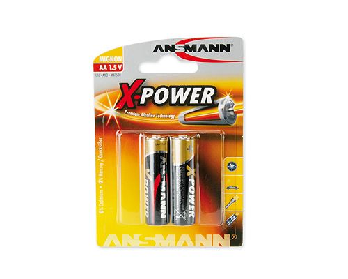 Ansmann Mignon AA - Alkaline - 2 stuks - Zwart