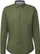 s.Oliver Heren Casual Overhemd Lange Mouw Gestreept Katoen Olijfgroen XL
