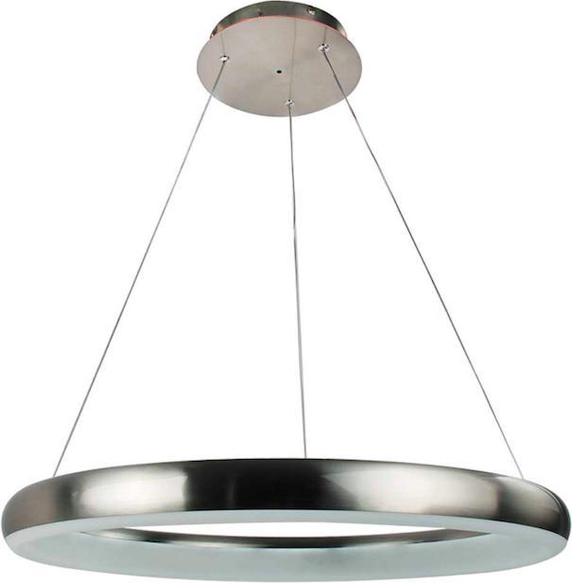 Wofi CLINT hanglamp, acryl, 33 W, nikkel mat