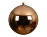 Decoris boule de Noël 14cm plastique marron 1 pièce