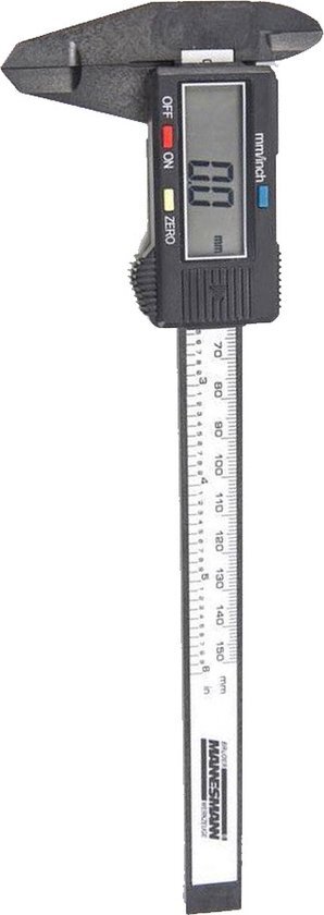 Brüder Mannesmann digitale schuifmaat carbon - 150mm