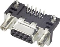 FCI D-SUB D25S13A4GV00LF Connecteur D-sub femelle 90° Nombre de pôles : 25 Pour circuit imprimé 1 pièce