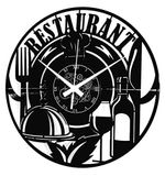Instant Karma Clocks Wandklok van Vinyl voor Pizzeria Restaurant Taverna Trattoria Keuken Vintage Handgemaakt