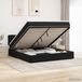 vidaXL Ottoman Bed with Mattress Black 160 x 200 cm Velvet