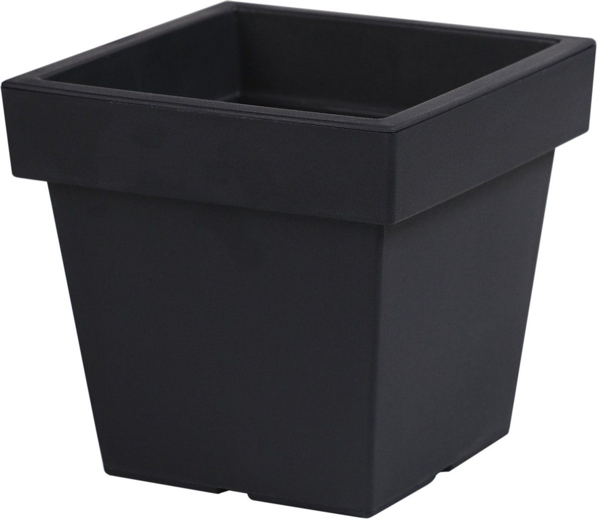 Prosperplast Vierkante Bloempot - 24 cm - Antraciet