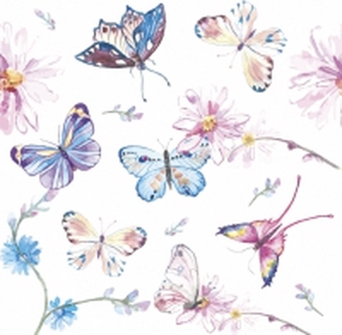 Paper Design Paper + Design - Butterflies - papieren lunch servetten