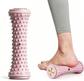 oCreon Voetmassageapparaat voor verlichting van plantaire fasciitis, voor diepe massage van de voetspieren, kleur: roze