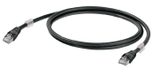 Weidmüller Câble réseau Cat6a S/FTP Noir 0.5m