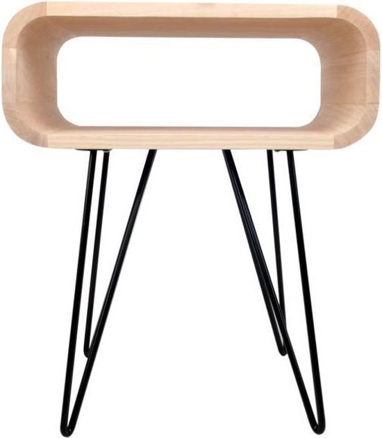 XLBoom - Metro End Table Timber /Black Legs