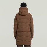 G-Star Whistler Mid Puffer Wmn Damesjas, Bruin (Potgrond D26961-D518-H386), S