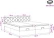 vidaXL Ottoman Bed with Mattress and Headboard, 2 pcs, Black, Fabric