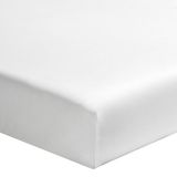 Essix - Royal Line - Effen hoeslaken in katoen perkal 100 x 220 cm, wit